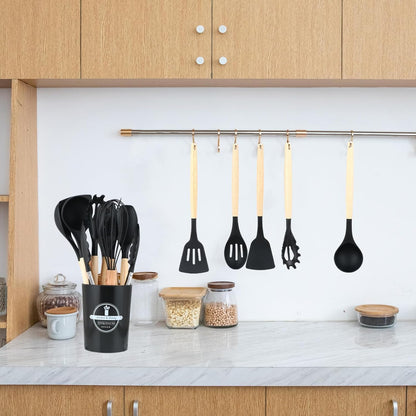 Silicone kitchen utensils collection