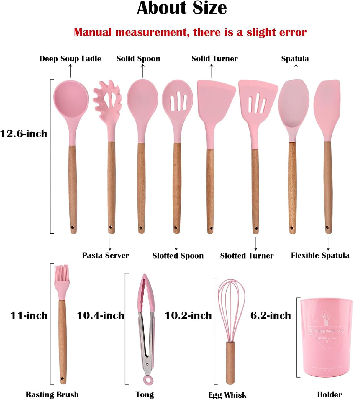 Easy-to-clean silicone utensils