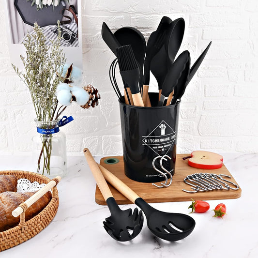 Kitchen silicone utensils set of 12 pieces