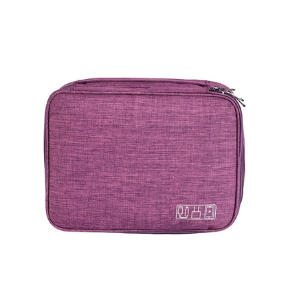 Large electronics organizing bag in purple