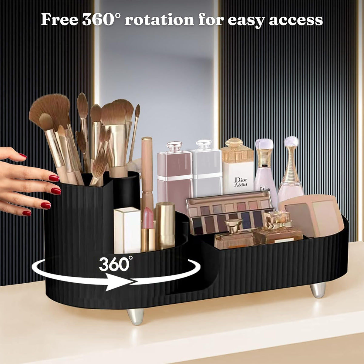 Makeup carousel organizer