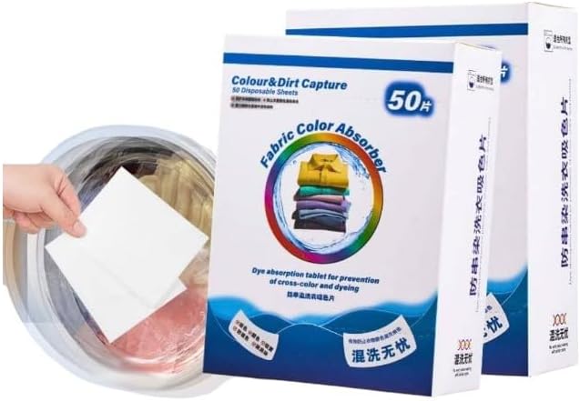 Laundry color catcher sheets, 50 pieces, 11 x 28 cm