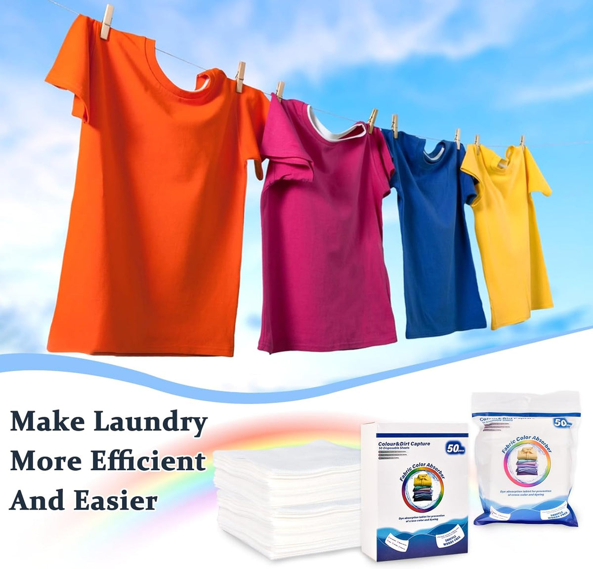 Color catcher that helps keep whites white