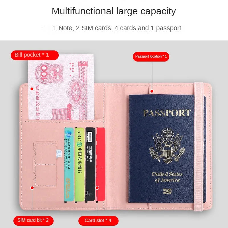 Passport cover for travel documents