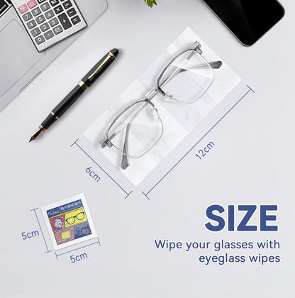 Lens wipes for screens