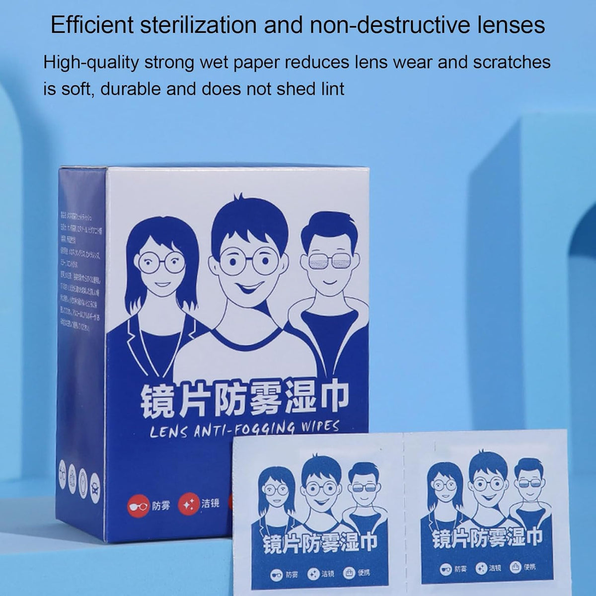 Anti-fog wipes for cold weather