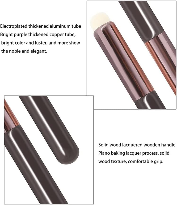 Round lip smudge brush for blurred lip looks