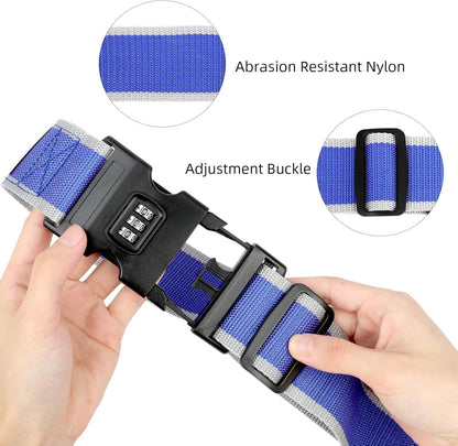 Luggage strap with buckle