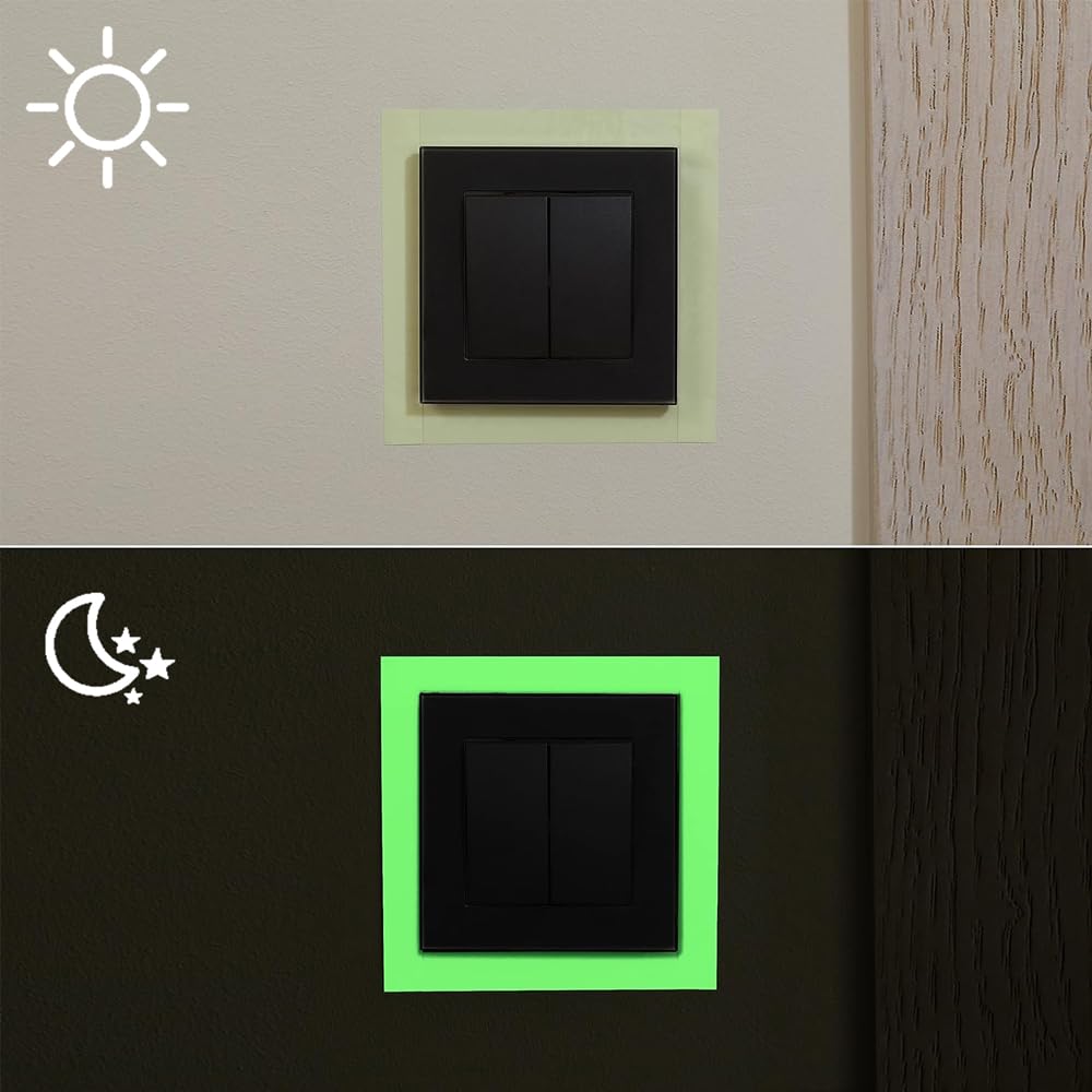 Luminous tape for dark rooms