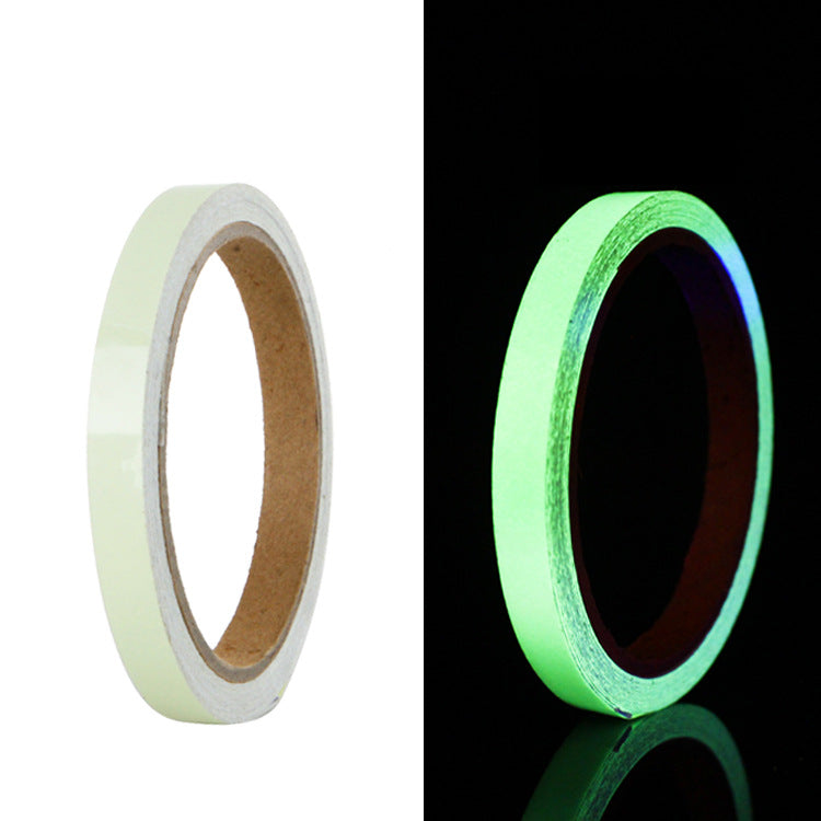 Luminous glowing tape in green