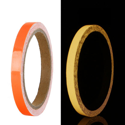 Luminous glowing tape in orange