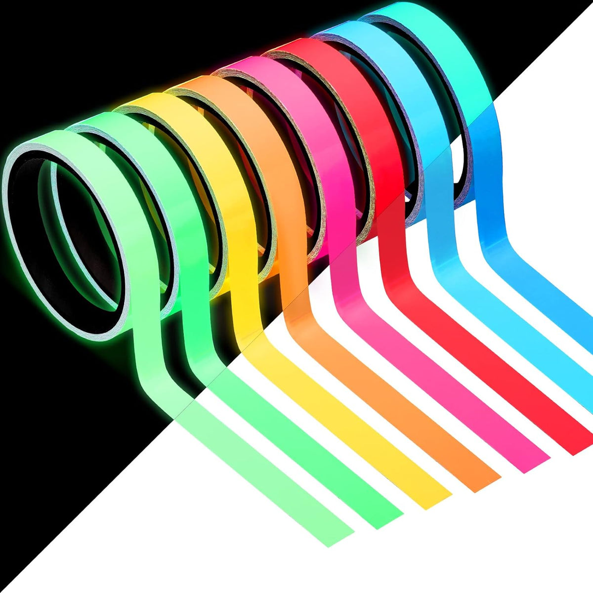 Luminous glowing tape made of PET luminescent material