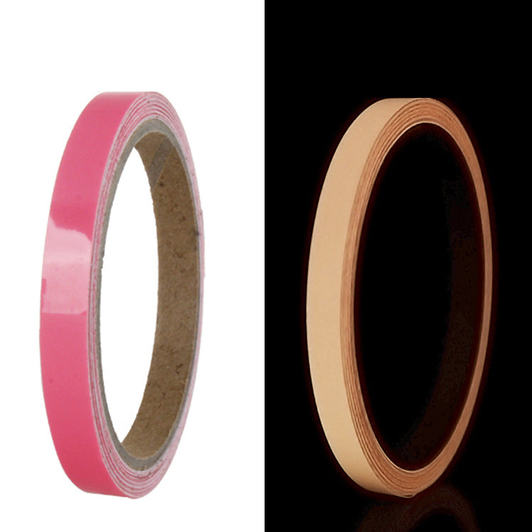 Luminous glowing tape in pink