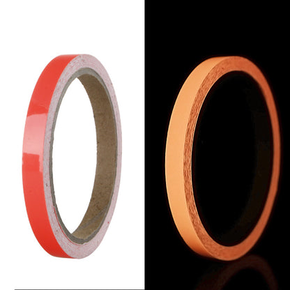 Luminous glowing tape in red