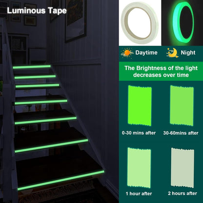 Glow in the dark tape for stairs
