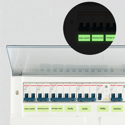 Luminous PVC switch stickers to find light switches in the dark