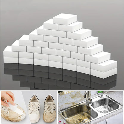 Magic eraser sponge for shower and bathtub cleaning