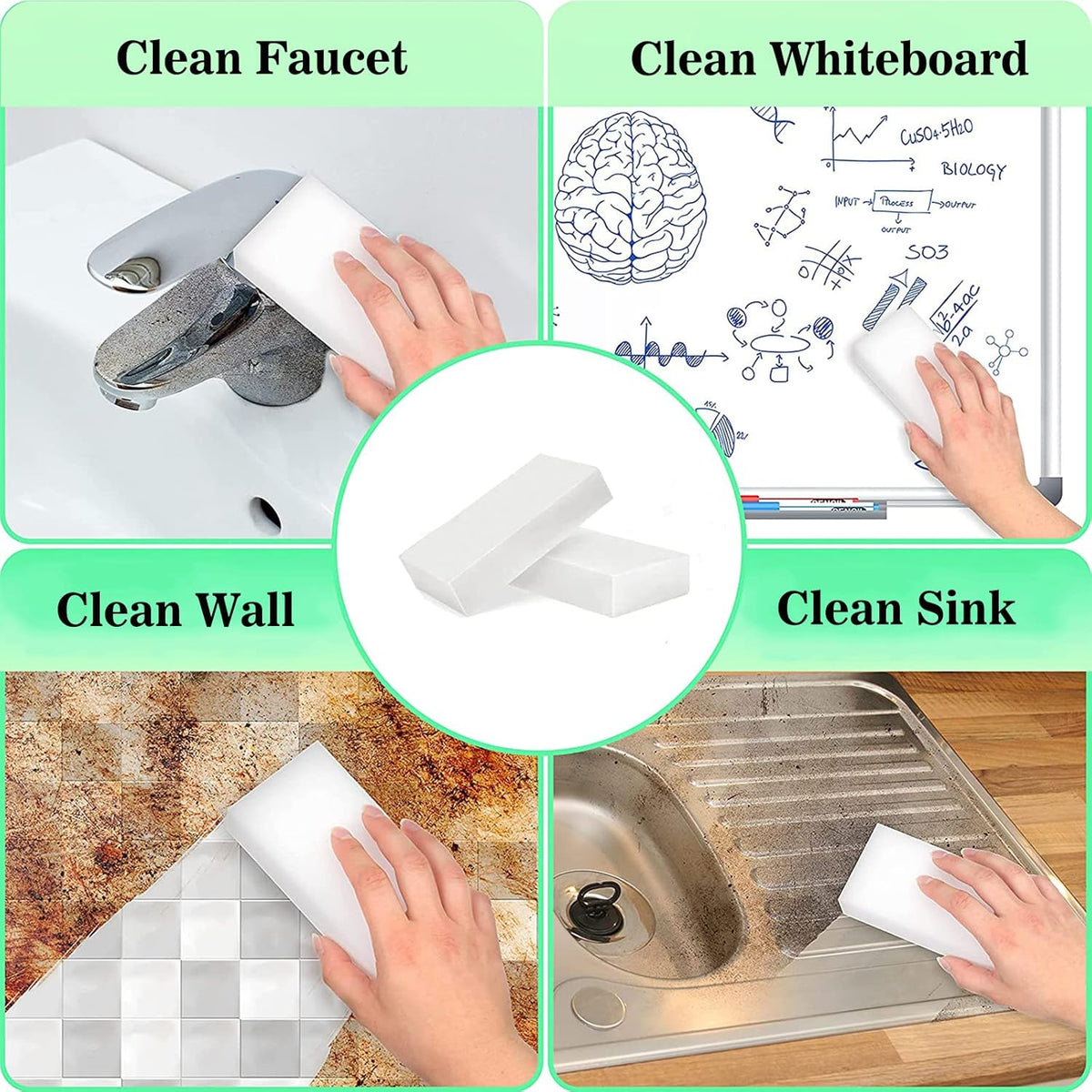 Magic eraser sponge for easy scrubbing without elbow grease
