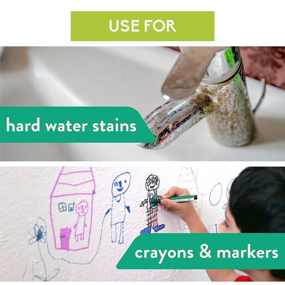 Magic eraser cleaning sponge for everyday stains