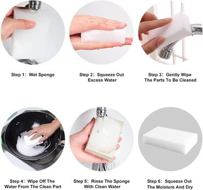 Magic eraser sponge that cuts through grease