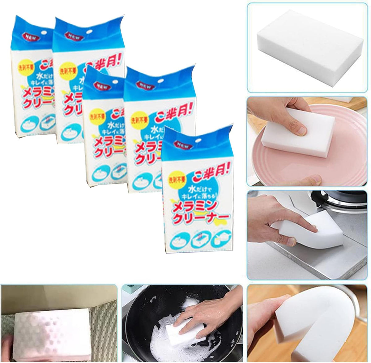 Magic eraser sponge, a multi-purpose cleaning sponge