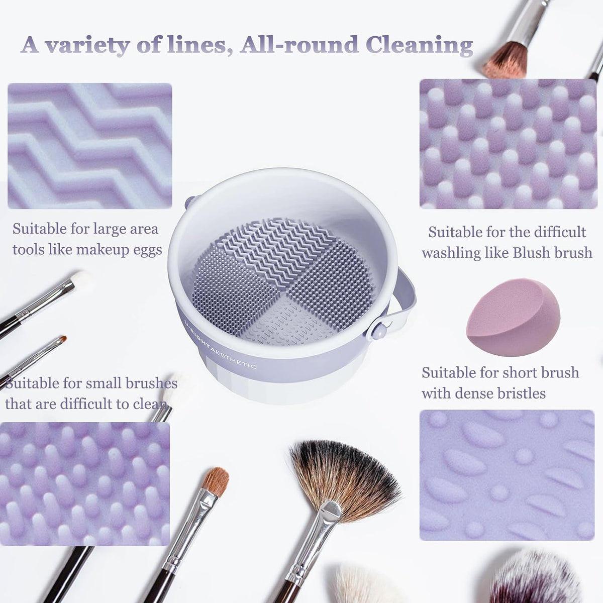 Makeup brush cleaner for home use