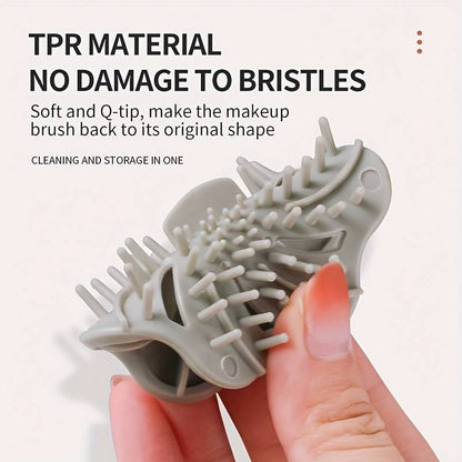Makeup brush cleaning bowl