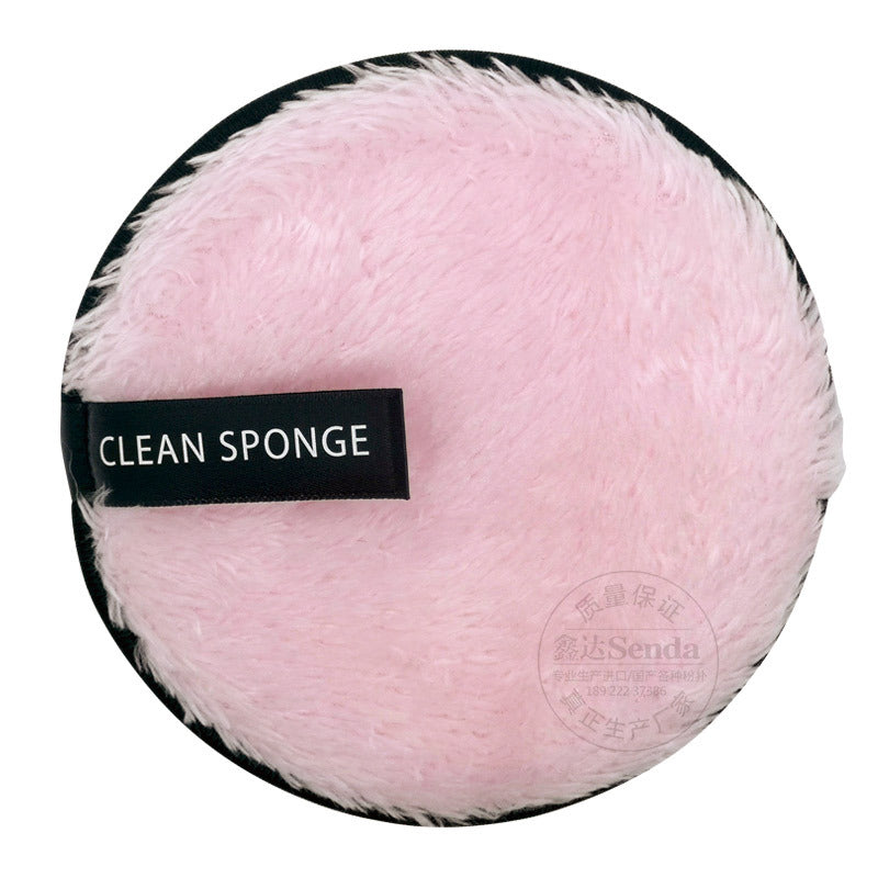 Makeup remover pad, long microfiber in pink