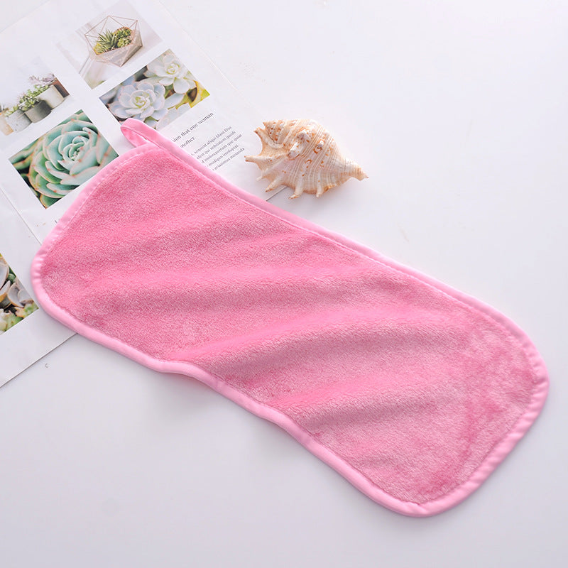 Makeup remover towel in pink