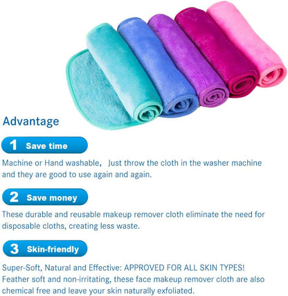 Reusable makeup removing face cloth