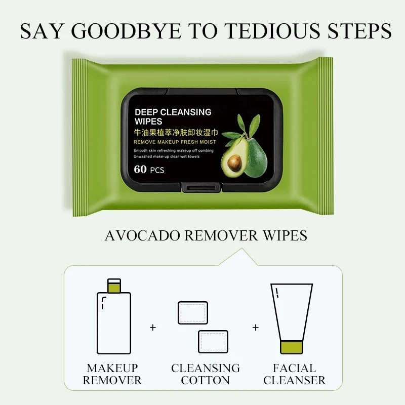 Face cleansing wipes that remove makeup
