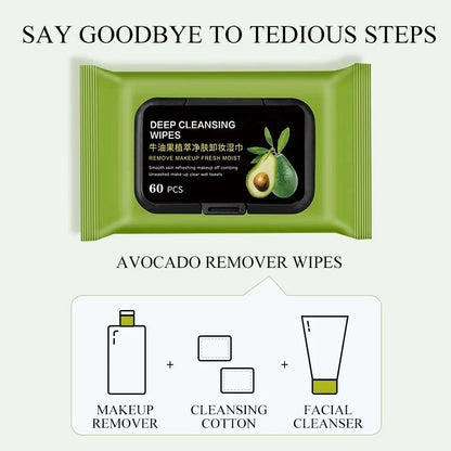 Face cleansing wipes that remove makeup