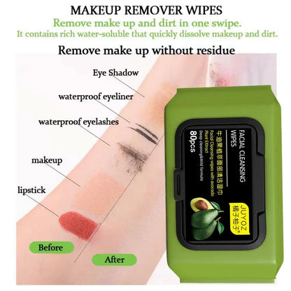 Residue-free disposable makeup wipes