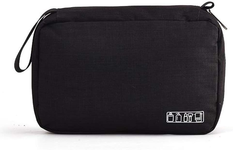 Makeup and toiletries travel bag in black