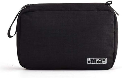 Makeup and toiletries travel bag in black