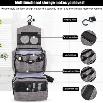 Toiletries bag for bathroom essentials