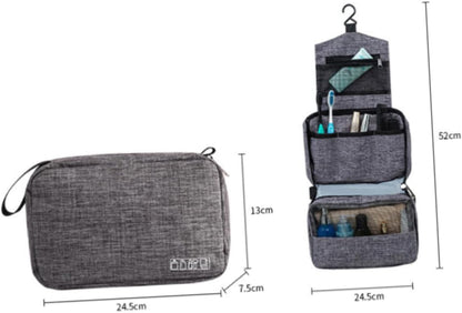 Toiletry bag with zipper mesh pocket
