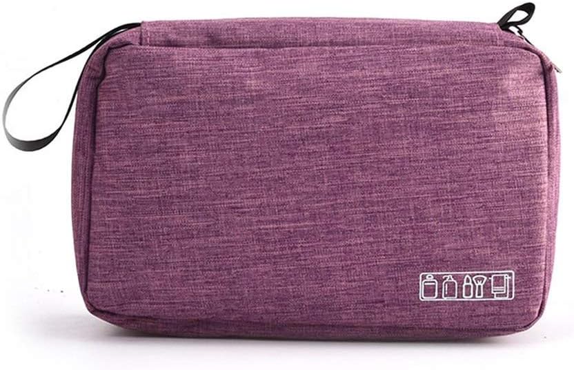 Makeup and toiletries travel bag in purple
