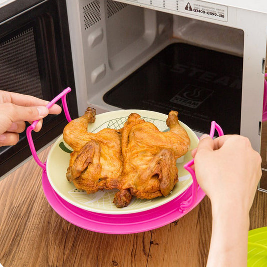 Heat resistant microwave plate holder made of food-safe plastic