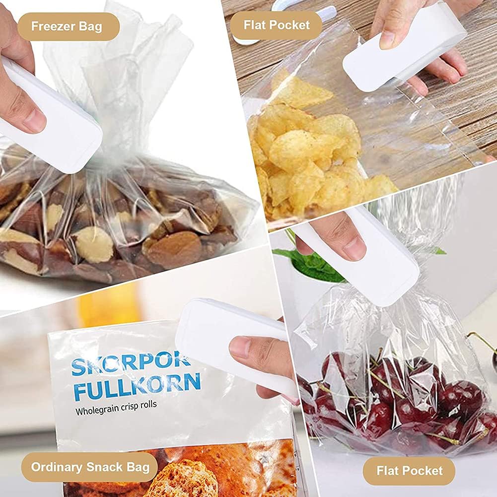 Handheld bag sealer that seals airtight in seconds