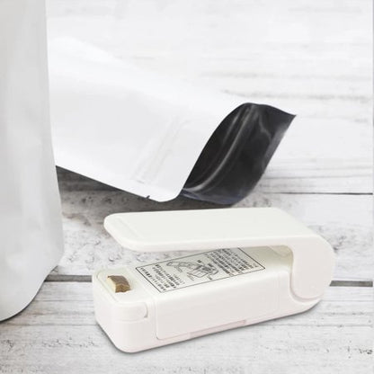 Mini heat bag sealer machine in white