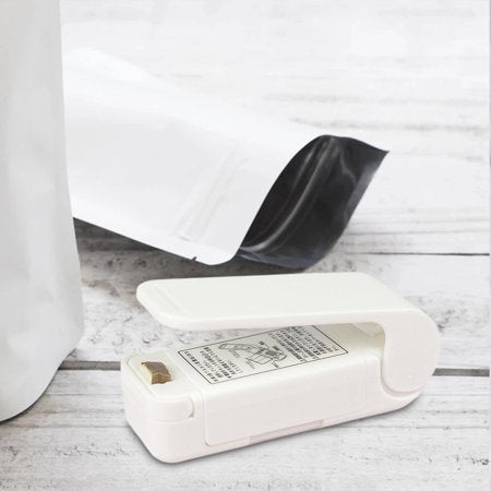 Mini heat bag sealer machine in white