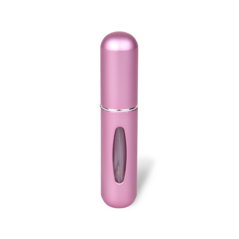 Mini refillable perfume spray bottle 5ml in pink