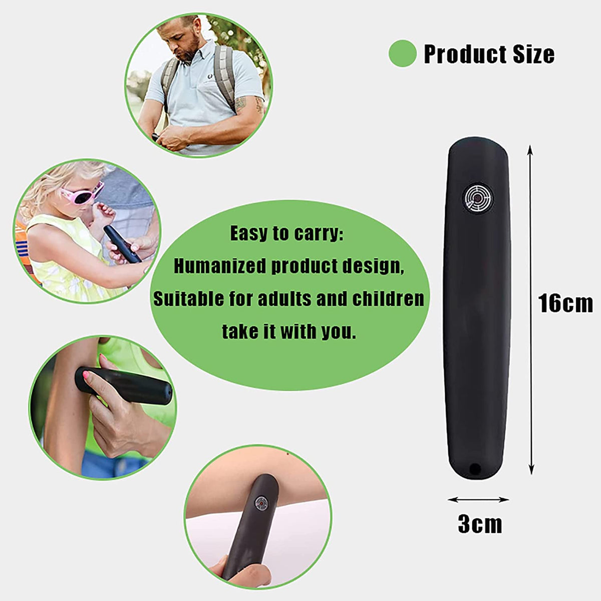 Portable mosquito bite relief device
