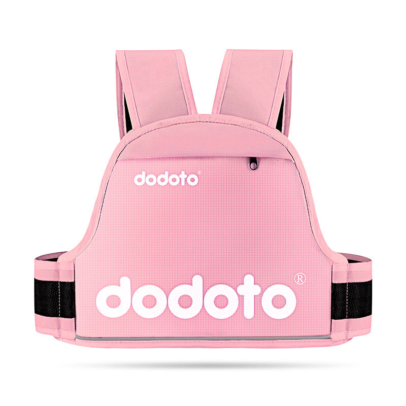 Motorcycle child safety belt in pink