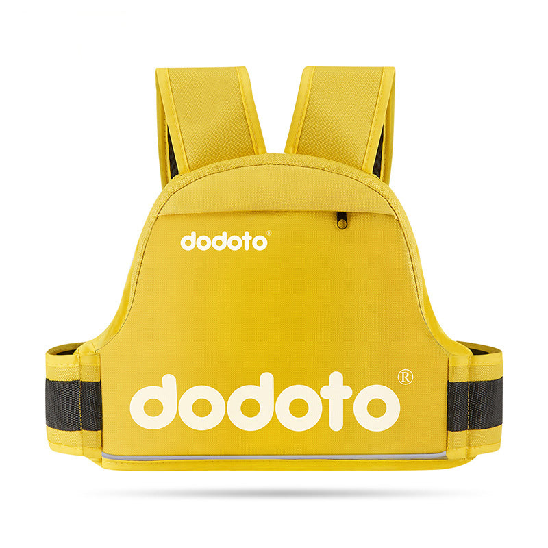Motorcycle child safety belt in yellow