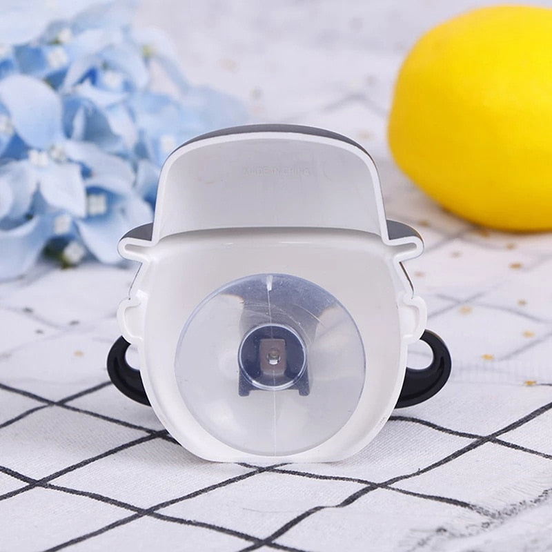 Plastic shaver holder for the bathroom wall