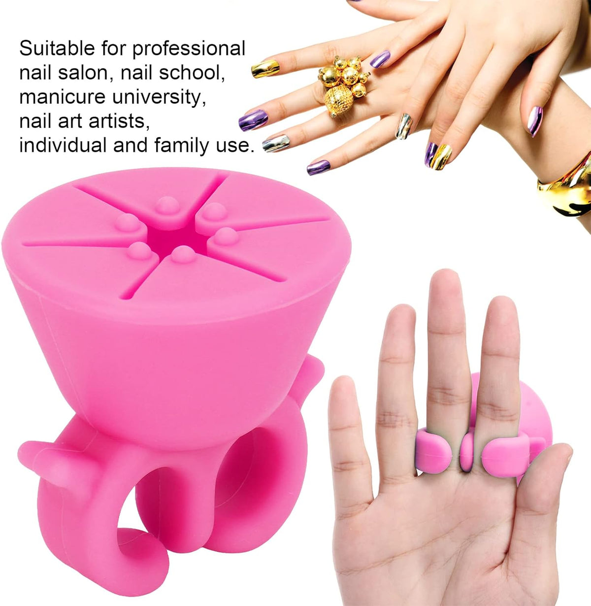 Nail polish holder for DIY nails