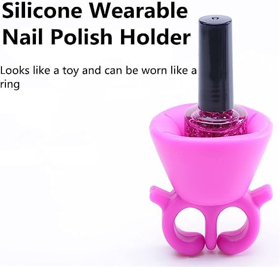 Nail polish holder in purple