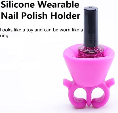 Nail polish holder in purple